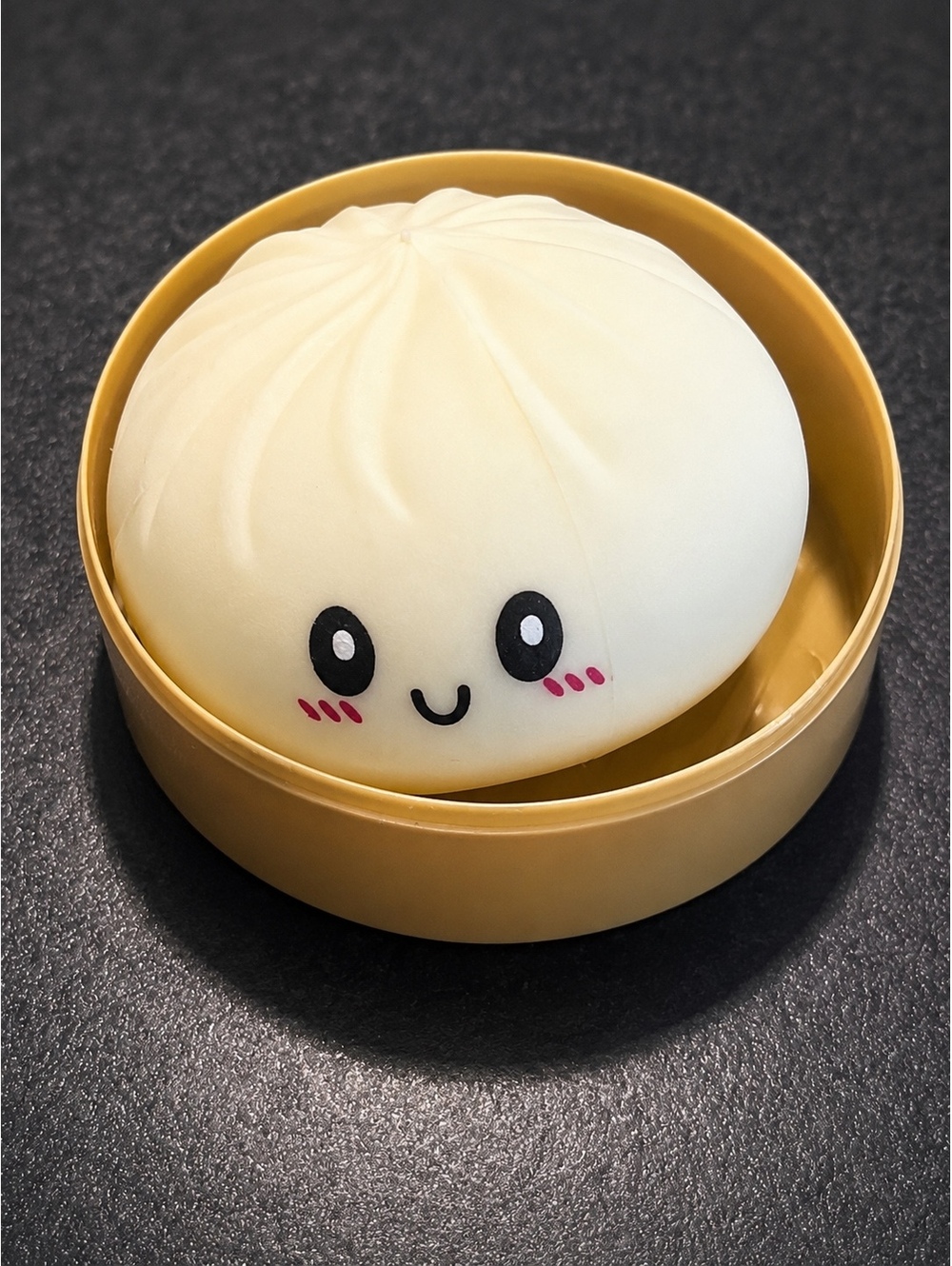 Squishy Dumpling Slow Rising Kawaii Stress Relief Toy w/ Basket & Packaging New